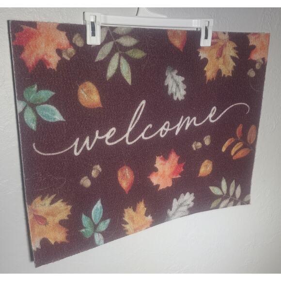 New Welcome Door Mat 18"x24" Water Absorbent. Fade Resistent - Picture 1 of 2